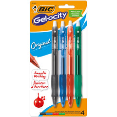 Bic Gel-ocity  Gel Pen Assorted Colors 4ct