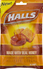 Halls Cough Drops Soothe Honey 30count