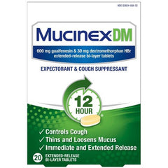 Mucinex DM Expectorant & Cough Suppressant (20 extended-release bi-layer tablets)