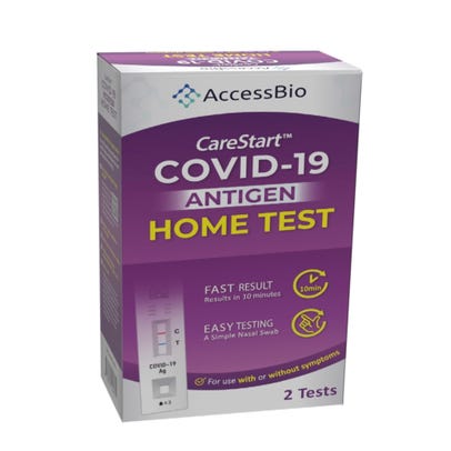 CareStart Covid-19 Antigen Home Test Kit - 2 ct
