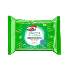 Zyrtec Soothing Face Wipes 25count