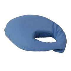 C SHAPED CERVICAL PILLOW WITH COVER BLUE