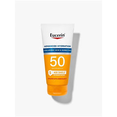 Eucerin Advanced Hydration Sunscreen SPF 50 w/ Hyaluronic acid and Humectants 5oz