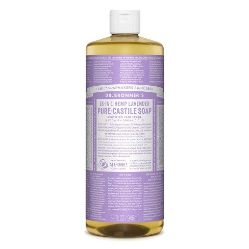 Dr. Bronner's Hemp Lavender Castile Soap 32 oz