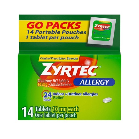 Zyrtec Allergy 24H Cetirizine HCI 10mg (14 tablets)