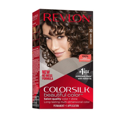 Revlon Colorsilk Beautiful Color Permanent Hair Color 30 Dark Brown