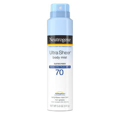 Neutrogena Ultra Sheer Body Mist Sunscreen SPF 70 5.0oz