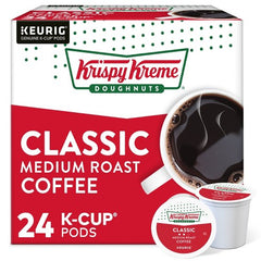 Krispy Kreme Doughnuts Classic Medium Roast Coffee 24 Keurig Cups