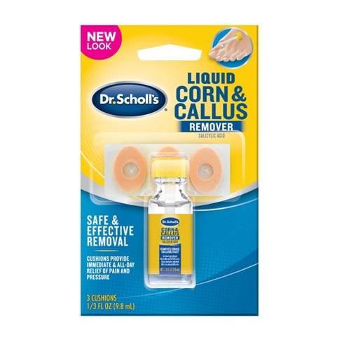 Dr.Scholl's Liquid Corn & Callus Remover Salicylic Acid 3 Cushions 1.3 oz