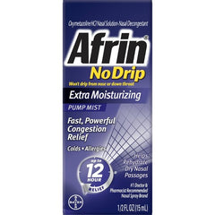 Afrin No Drip Extra Moisturizing Pump Mist 1/2fl oz