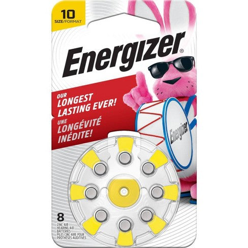Energizer Hearing Aid Batteries Size 10 (8 count)