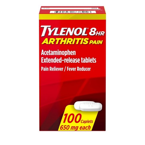 Tylenol 8hr Arthritis Pain 650mg ea. (100 caplets)