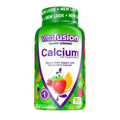 Vitafusion Calcium 500mg (100 fruit flavor gummies)