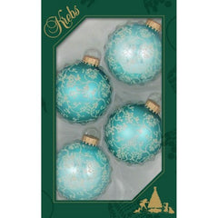 Krebs Glass Ornaments Assorted Variety 4pk