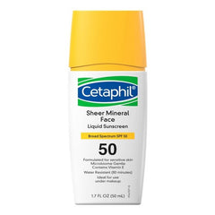 Cetaphil Sheer Mineral Face Liquid Sunscreen SPF 50 1.7oz