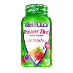 Vitafusion Power Zinc (90 strawberry tangerine flavored gummies)