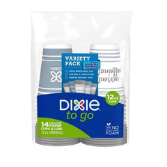 Dixie To Go 14 Insulated Paper Cups & Lids
