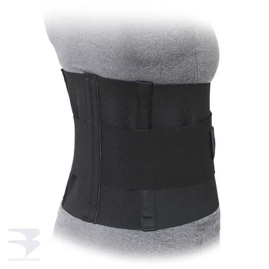 10" LUMBOSACRAL SUPPORT W/ DOUBLE PULL TENSION STRAPS MEDIUM (BLACK)
