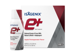Isagenix E+ Energy Shots Apple Pomegranate Flavor 6ct