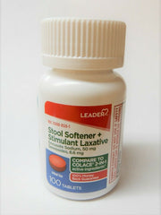 Leader Stool Softener + Laxative 100 Tablets