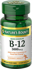 Nature's Bounty B-12 5000mcg (40 quick dissolve tablets)