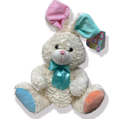 KellyToy Easter White Bunny Plush 14"