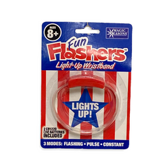 Patriotic Fun Flashers Light-Up Wristband 1ct