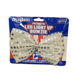 Patriotic LED Light Up Bow Tie