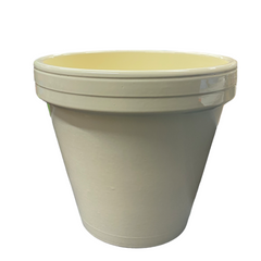 Powder Coated Ceramic Standard Flowerpot Assorted Colors (medium)