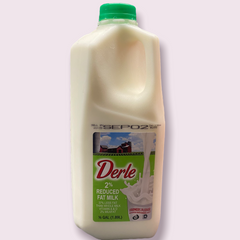 Derle Farms 2% Reduced Fat Milk 1/2 Gallon
