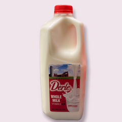Derle Farms Whole Milk 1/2 Gallon