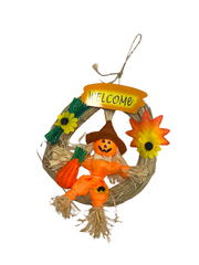 Harvest Time "Welcome" Hanging Decor