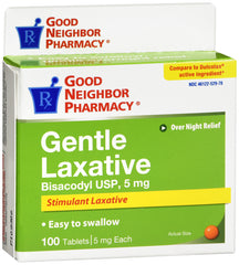 GNP Gentle Laxative 5mg 100 Tablets