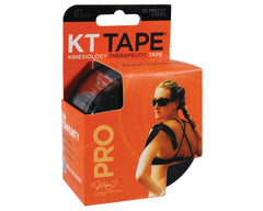KT PRO KINESIOLOGY THERAPEUTIC TAPE JET BLACK 20 STRIPS
