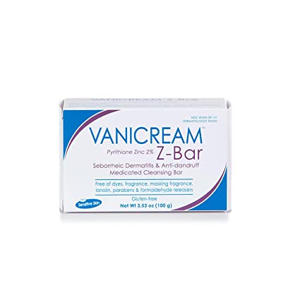 Vanicream Seborrheic Dermatitis & Anti-dandruff Medicated Cleansing Z-Bar 3.53 oz
