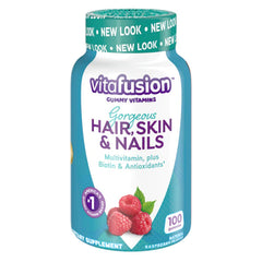 Vitafusion Hair, Skin & Nails (100 raspberry flavored gummies)