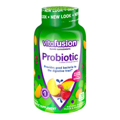 Vitafusion Probiotic Supplement (70 raspberry, peach & mango flavored gummies)