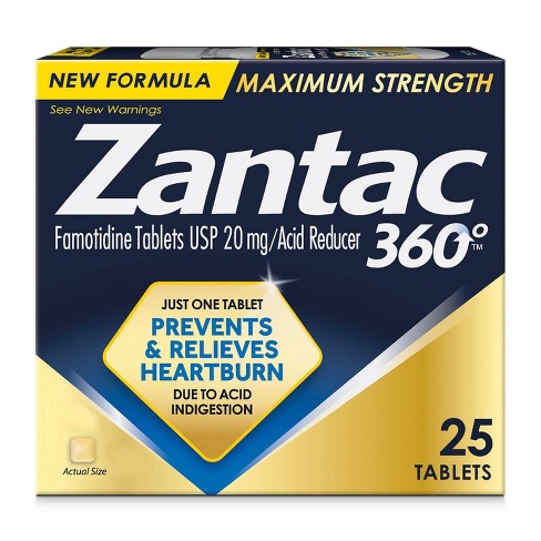Zantac 360 Max Strength 25 tablets