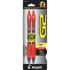 Pilot G2 Fine 0.7mm Red Ink Pens 2ct