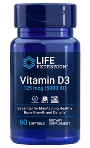 Life Extension Vitamin D3 5000IU 60softgels