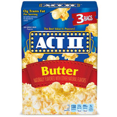 Act II Butter Popcorn 3ct 8.25oz