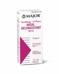 Major Soothing-12 Hour Nasal Decongestant Spray 1oz