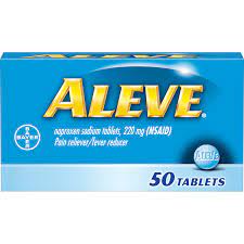 Aleve 50 tablets