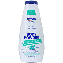 Ammen's Shower Fresh Body Powder Talc Free 11 oz