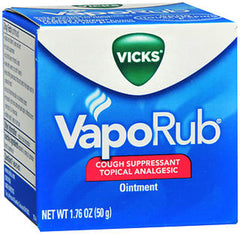 Vicks Vaporub Cough Suppressant Topical Analgesic Ointment 1.76oz