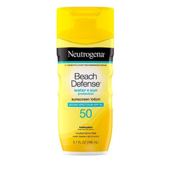 Neutrogena Beach Defense Water + Sun Protection Sunscreen Lotion SPF 50 6.7oz