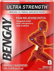 Bengay Ultra Strength Regular Patches 5 count