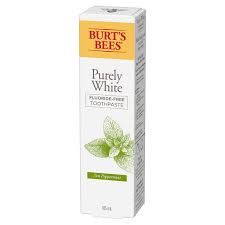 Burt's Bees Purely White Fluoride-Free Toothpaste Peppermint Flavor 4.7oz