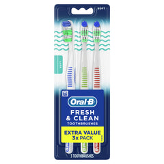 Oral-B Soft & Clean Toothbrush Soft Bristles 3-Pack