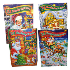 Christmas Calendar w/ 24 Milk Chocolates Assorted Design 1ct